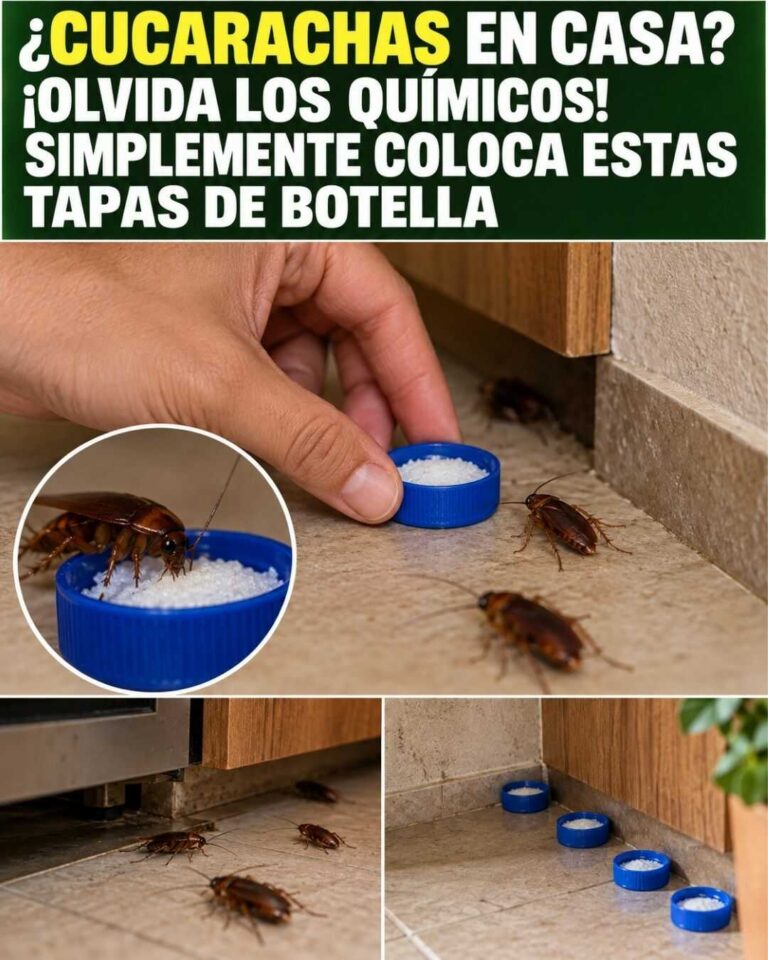 ¿Cucarachas en casa? Prueba este truco con tapas de botella antes de recurrir a químicos