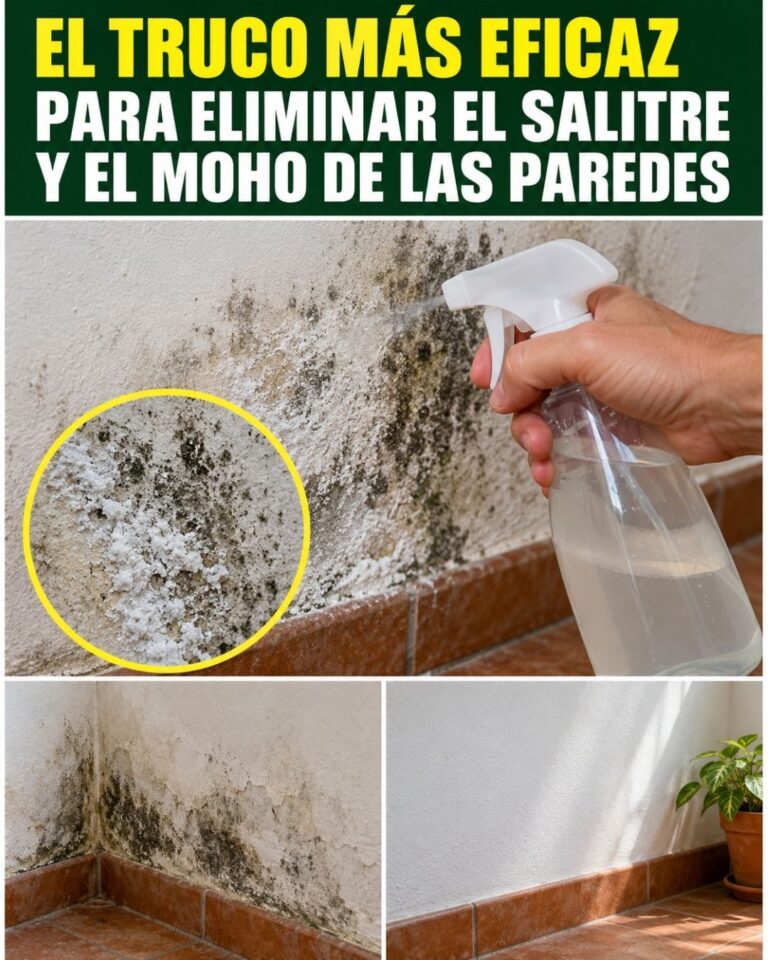 El truco más eficaz para eliminar el salitre y el moho de las paredes