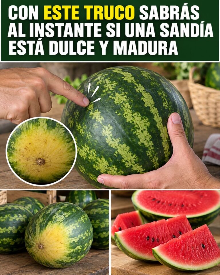 Con este truco sabrás al instante si una sandía está dulce y madura