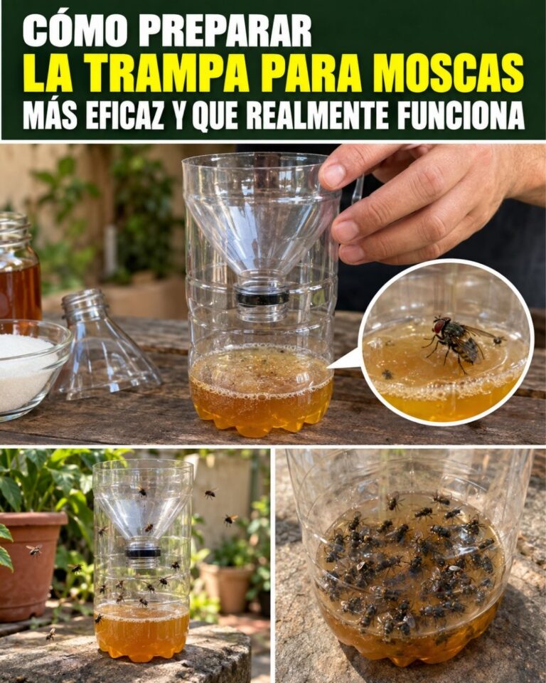 Cómo preparar la trampa para moscas más eficaz y que realmente funciona