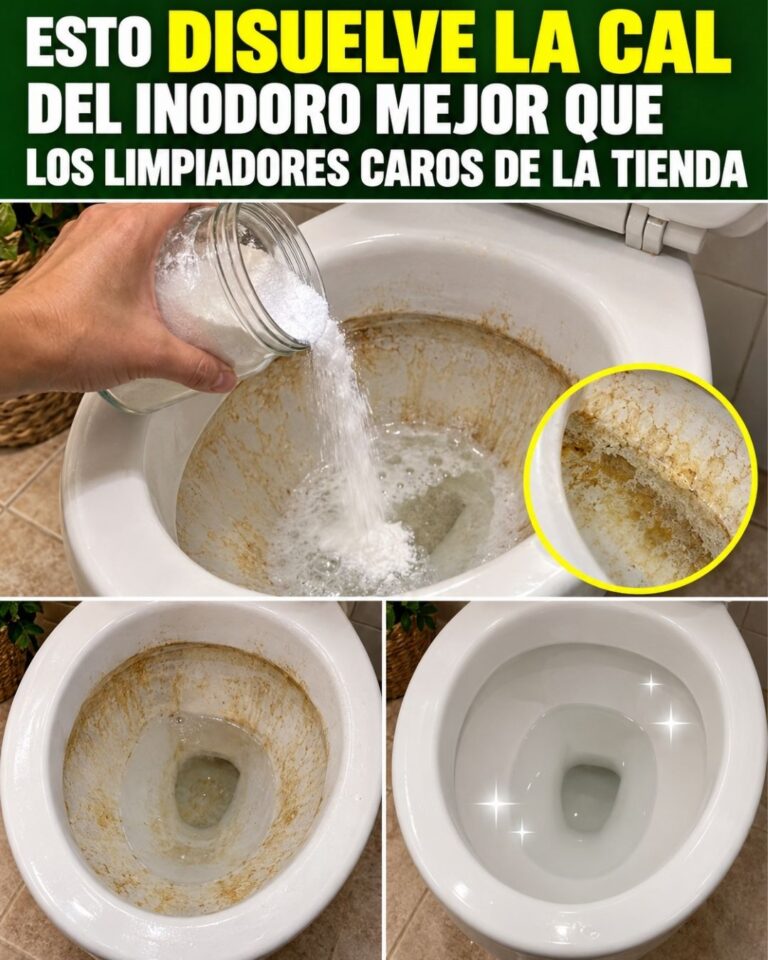 Esto disuelve la cal del inodoro mejor que los limpiadores caros de la tienda