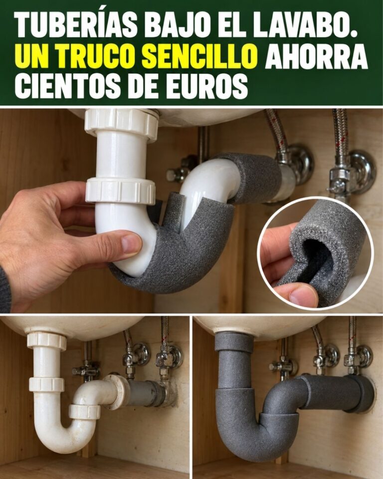 Tuberías bajo el lavabo. Un truco sencillo ahorra cientos de euros