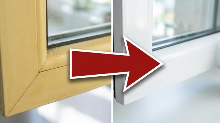 Sustituye a la lejía: marcos de ventana blancos en pocos minutos