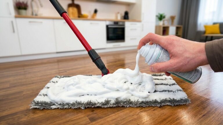 ¡Las limpiadoras de hoteles de lujo conocen este método! Pon espuma de afeitar en la fregona