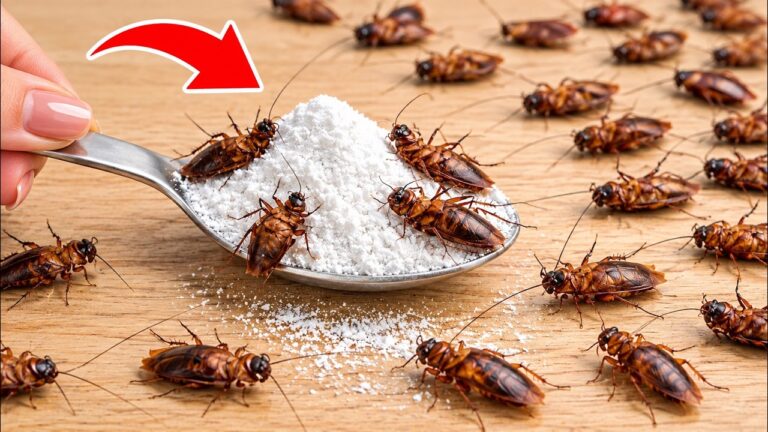 Pon esto en casa durante la noche y no volverás a ver cucarachas. ¡No necesitas pesticidas…